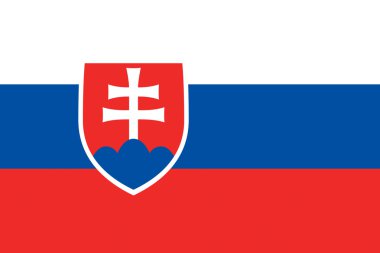 Avrupa ülkesi Slovakya bayrağı çizimi