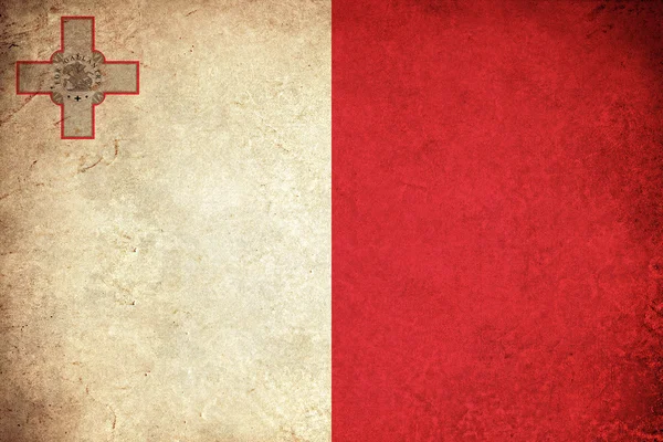 Malte grunge flag illustrazione del paese europeo — Foto Stock