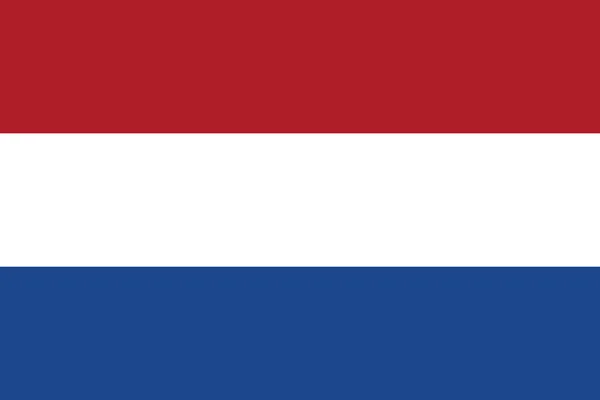 Avrupa ülkesi Hollanda bayrağı çizimi — Stok fotoğraf