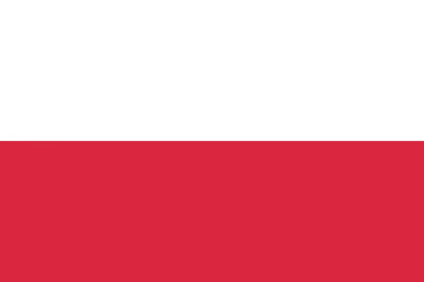 Poland flag illustration of european country — Stock Photo, Image