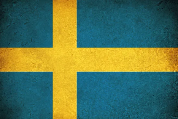 Sweden grunge flag illustration of european country — Stock Photo, Image