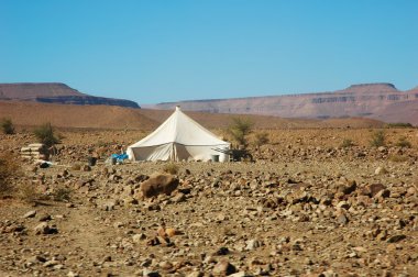 Tent in the desert clipart