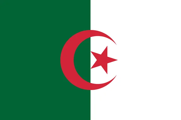 Algerien Flagge Abbildung des Landes — Stockfoto