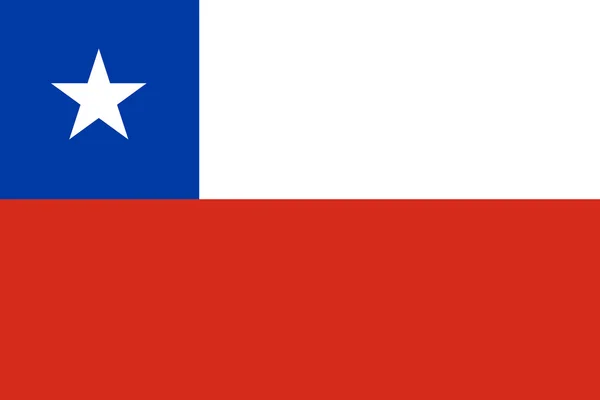 Chile bandera ilustración del país — Foto de Stock