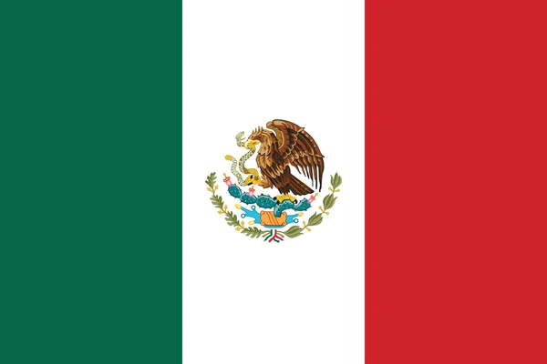 墨西哥的国家的国旗插图 — 图库照片