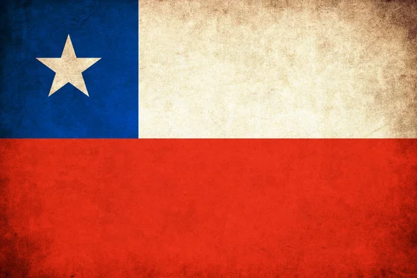 Chile bandera grunge ilustración del país — Foto de Stock