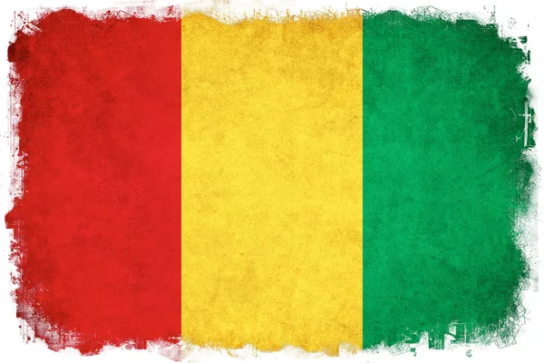 Republiek Guinee grunge vlag illustratie van land — Stockfoto