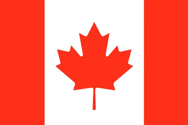 Canada vlag illustratie van land — Stockfoto