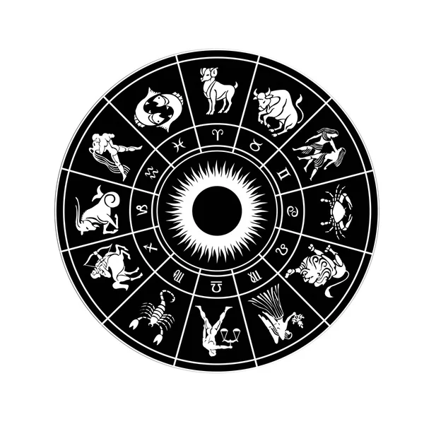 Horoscope roue de signes du zodiaque — Photo