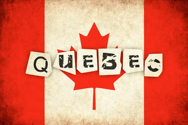 Canada grunge vlag illustratie van land met tekst — Stockfoto