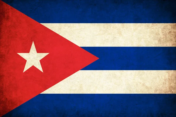 国のキューバ グランジ旗イラスト — ストック写真