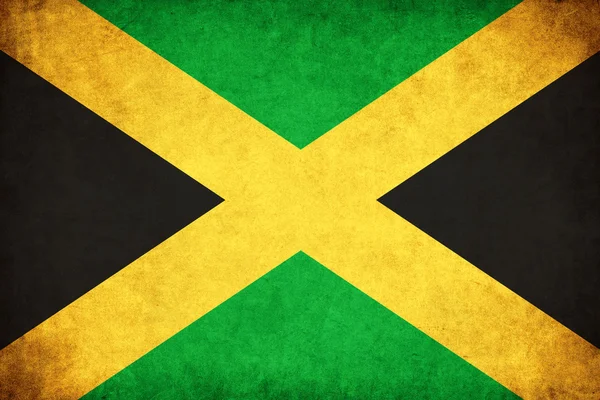 Jamaica grunge vlag illustratie van land — Stockfoto