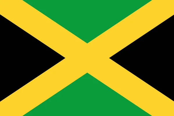 Jamaica flag illustration of country — Stock Photo, Image