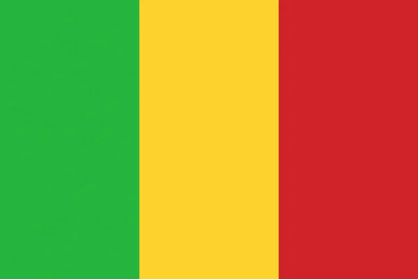 Mali vlag illustratie van Afrikaans land — Stockfoto