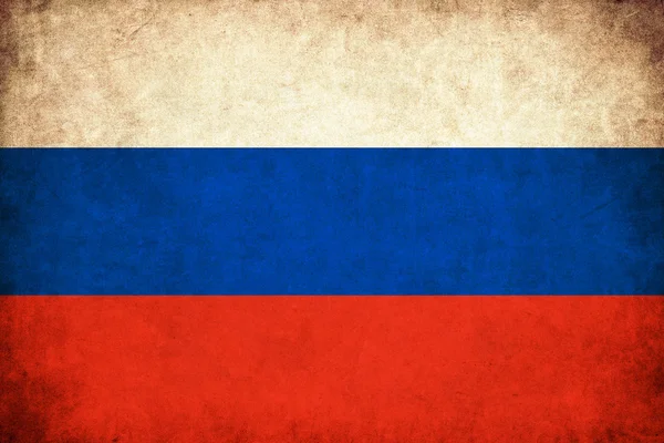 Russie drapeau grunge illustration du pays — Photo