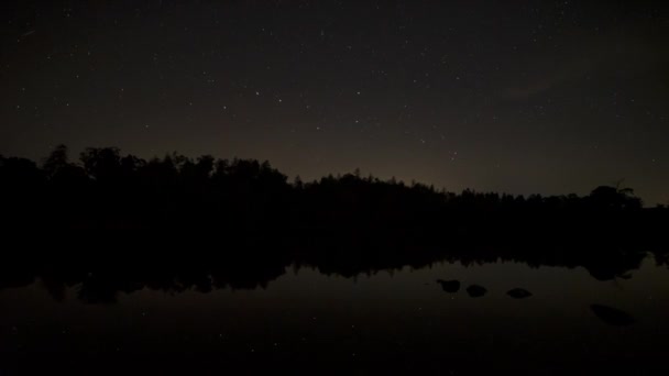 Kort Timelapse Plogen Big Dipper Över Tarn Hows Den Engelska — Stockvideo