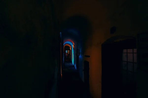 Underjordisk Korridor Vid Armbågens Slott — Stockfoto