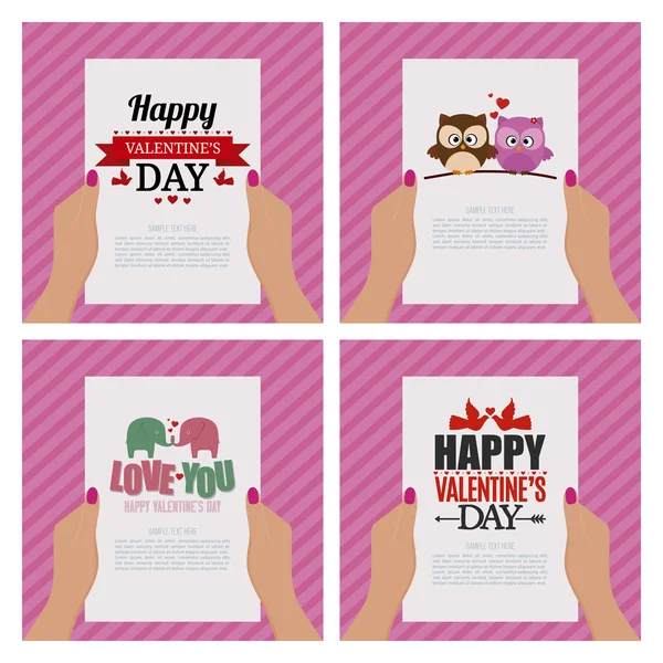 Happy valentine's day — Stock Vector