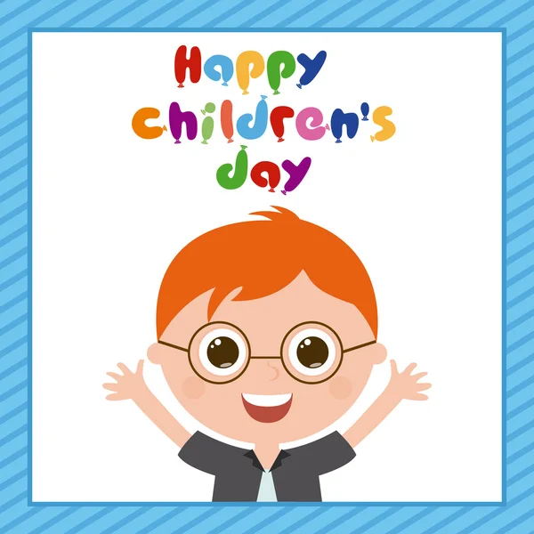 Felice giorno dei bambini — Vettoriale Stock