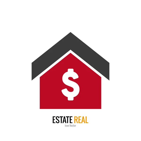 Estate real icon — Stock Vector