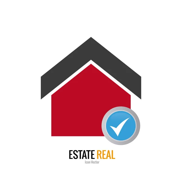 Estate real icon — Stock Vector