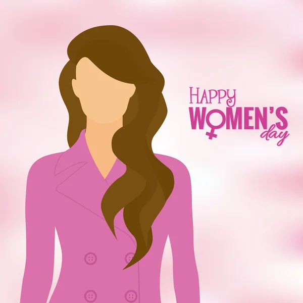 Feliz Día de la Mujer — Vector de stock