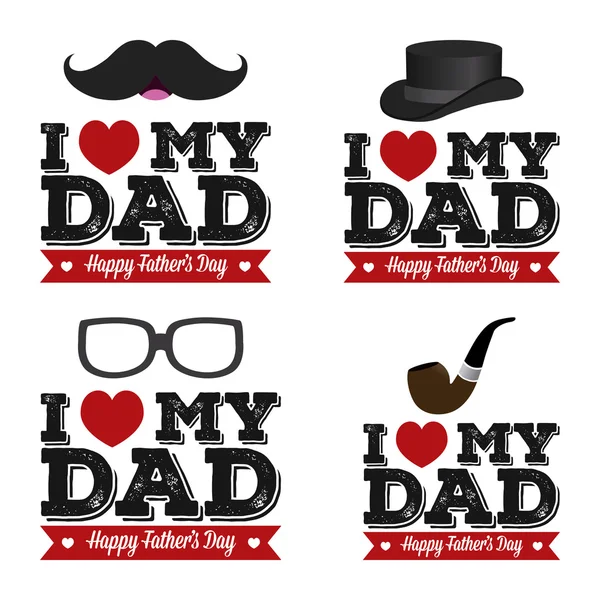 Happy father's day — Stock Vector