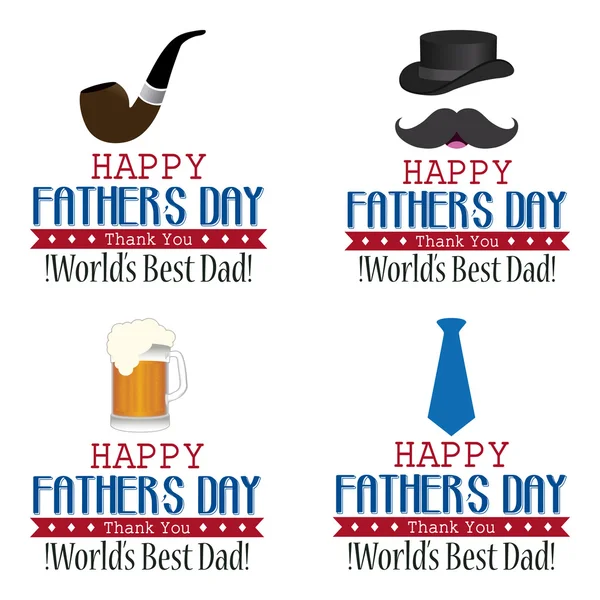 Happy father's day — Stock Vector