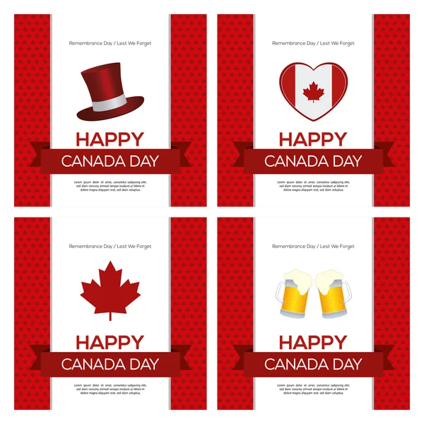 Canada day illustration — Stock Vector