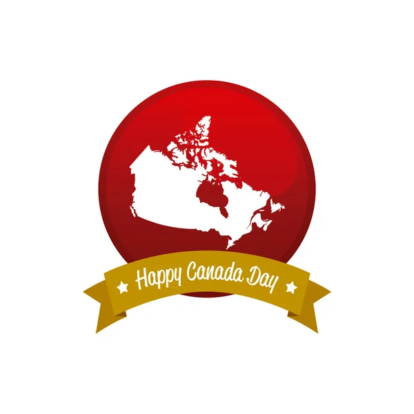 Illustration zum Kanada-Tag — Stockvektor
