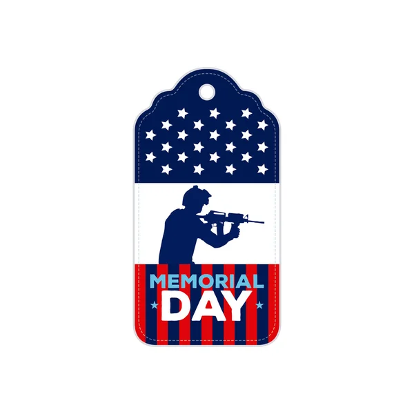 Memorial day illustration — Stock Vector