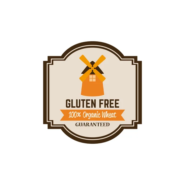 Gluten free etiketi — Stok Vektör