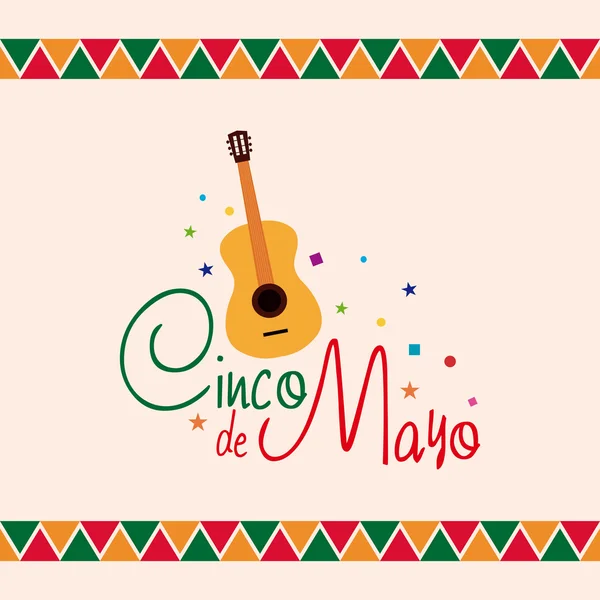 Cinco de mayonez — Stok Vektör