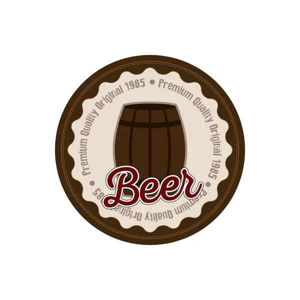 Isolated Beer label — Stock Vector