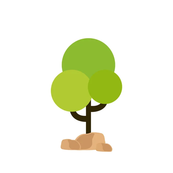 Illustration d'arbre abstrait — Image vectorielle