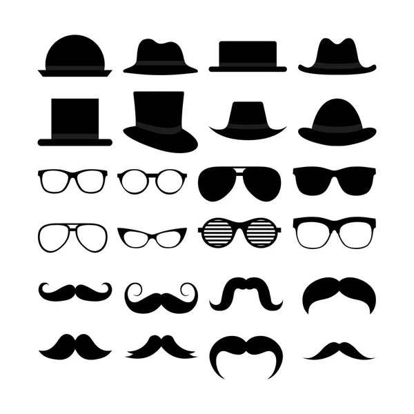 Set of Hipster icons — Stock Vector