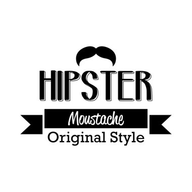 hipster simgesi illüstrasyon