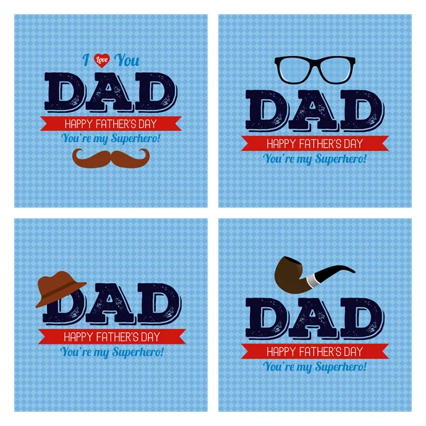 Happy Father's day — Stock Vector