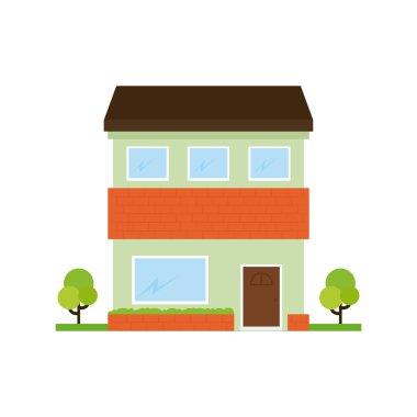 İllüstrasyon inşaat izole