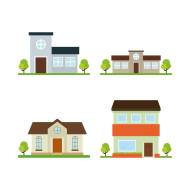 İllüstrasyon inşaat izole