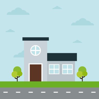 İllüstrasyon inşaat izole