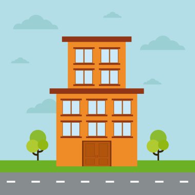 İllüstrasyon inşaat izole