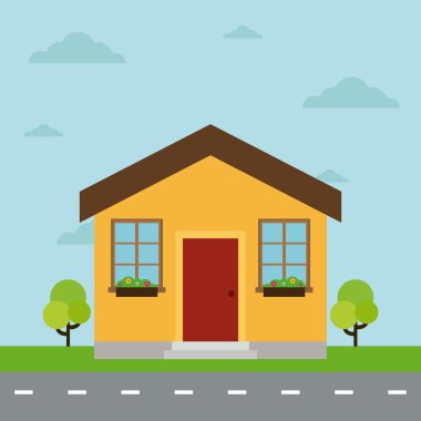 İllüstrasyon inşaat izole