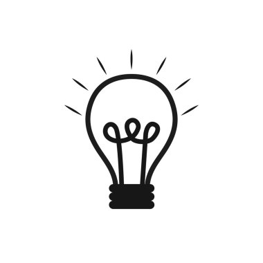 Ampul fikir illüstrasyon