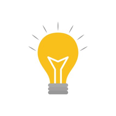 Ampul fikir illüstrasyon