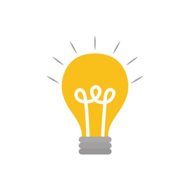 Ampul fikir illüstrasyon