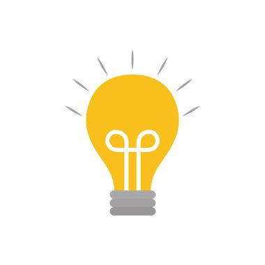 Ampul fikir illüstrasyon