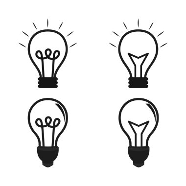 Ampul fikir illüstrasyon