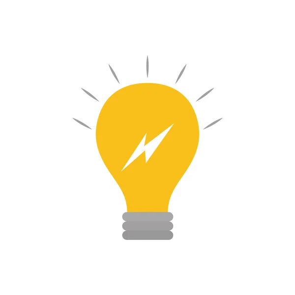 Lightbulb idea illustration — Stock Vector