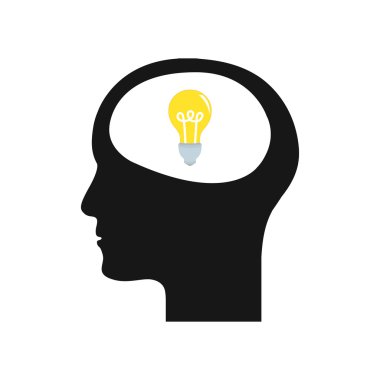 Ampul fikir illüstrasyon